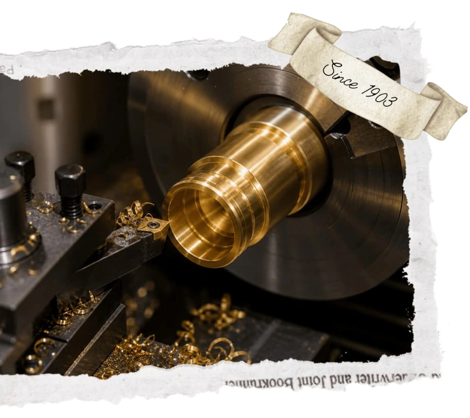 Custom brass fabrication by Sidney & Hacking