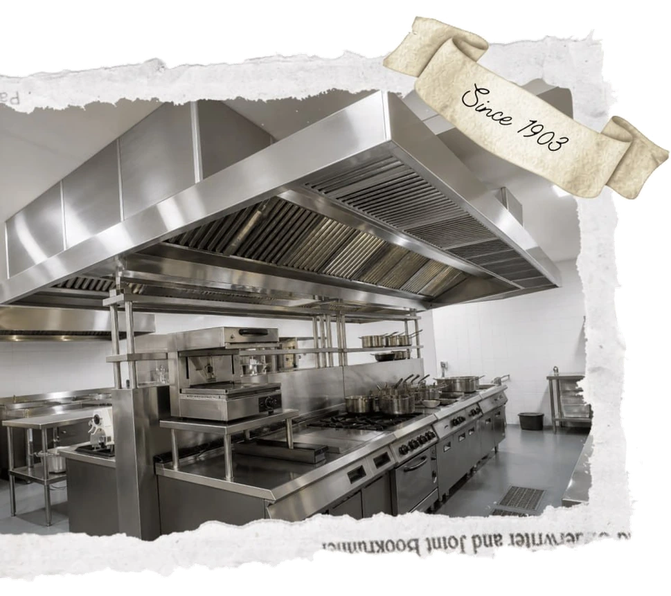 Commercial kitchen exhaust hoods and fans by Sidney & Hacking